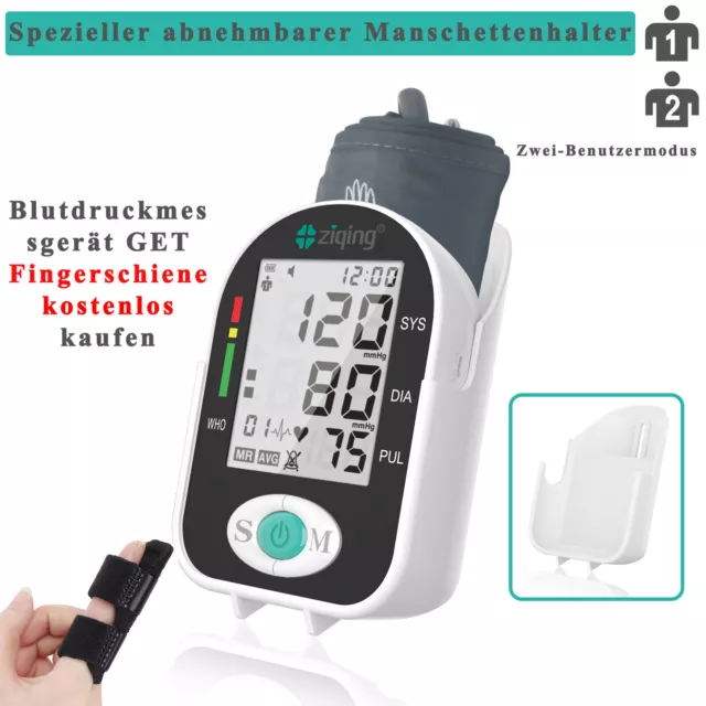 Digitales Blutdruckmessgerät Oberarm-LCD-Blutdruckmessgerät oder Fingerschiene
