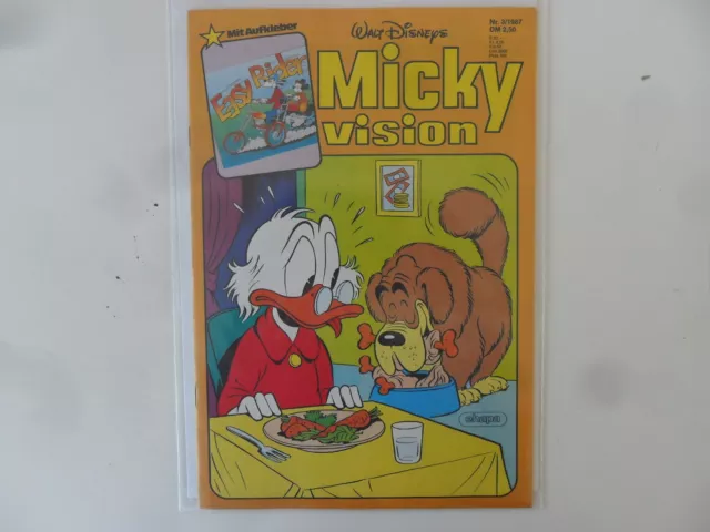 Ehapa - Micky Vision - 2. Auflage - Nr. 3/ 1987 - Zustand: 1 (mit Aufkleber)