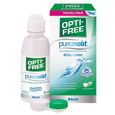 Opti-Free PureMoist Contact Lens Solution Travel Pack 90mL