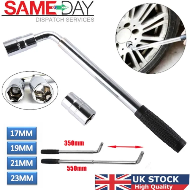 Extendable Wheel Brace Wrench Telescopic 17 19 21 23MM Car Van Socket Tyre Nut