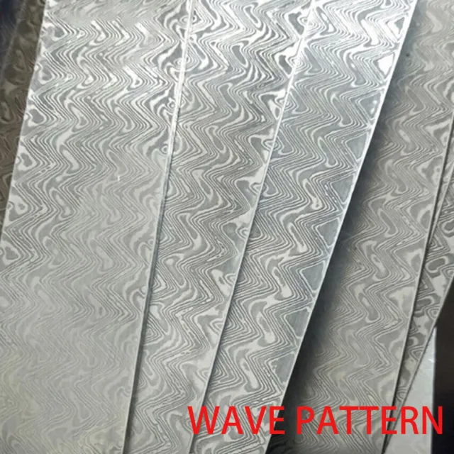 9 Kinds Pattern VG10 Damascus Steel Billet Bars Material Knife Blade Blanks DIY