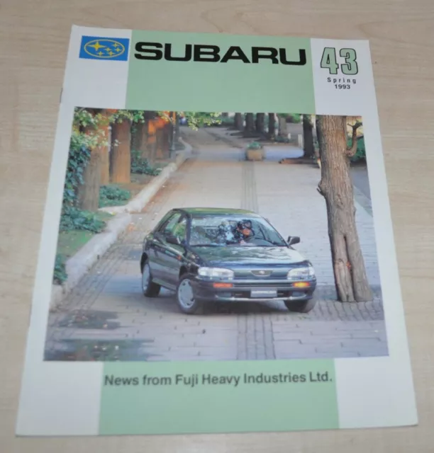 1993 Subaru 45 Magazine Fuji Heavy Industries Brochure Prospekt ENG