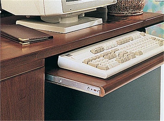 Kv Keyboard Slide Variable Height 18" 75lb Load Rating Anochrome,  8150 P18