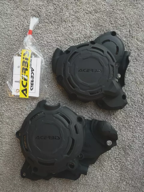 Acerbis X-Power Clutch & Ignition Cover Fit Ktm  Sx 250  Sx 300 2023-2024  Blk