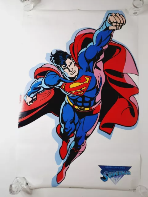 VINTAGE 1993 DC Comics Superman Poster Better Than Ever 23x35 RARE