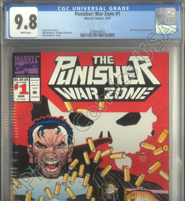 PRIMO: PUNISHER WAR ZONE #1 1992 Marvel comics CGC 9.8 NM/MT