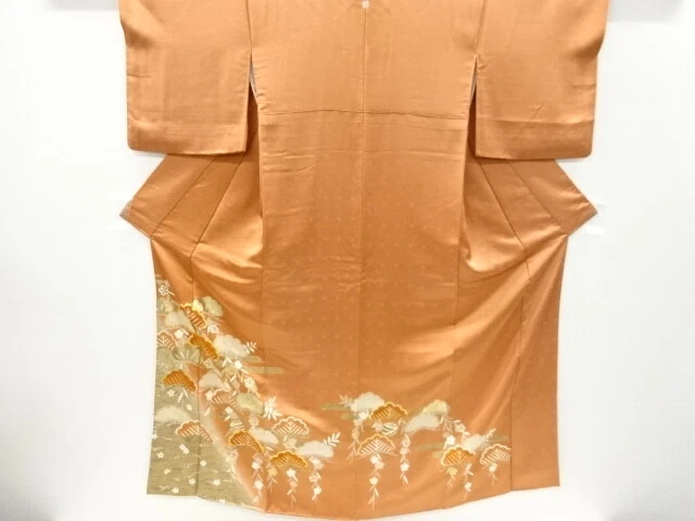 6171401: Japanese Kimono / Vintage Iro-Tomesode / Embroidery / Kinsai / Peony &