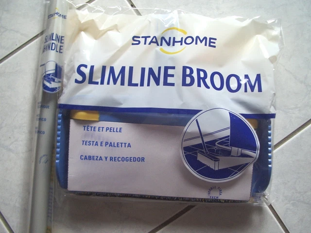 BALAI SILHOUETTE AVEC sa pelle bleu / gris / jaune de Stanhome neuf