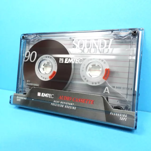 🍀 1x BASF / EMTEC Sound I 90 min * IEC TYPE 1 * Cassette Kassette кассета *2004