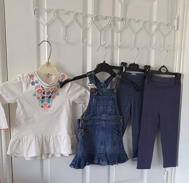 bundle joblot baby babies clothes size 1 1/2 - 2 years denim dress top bottoms