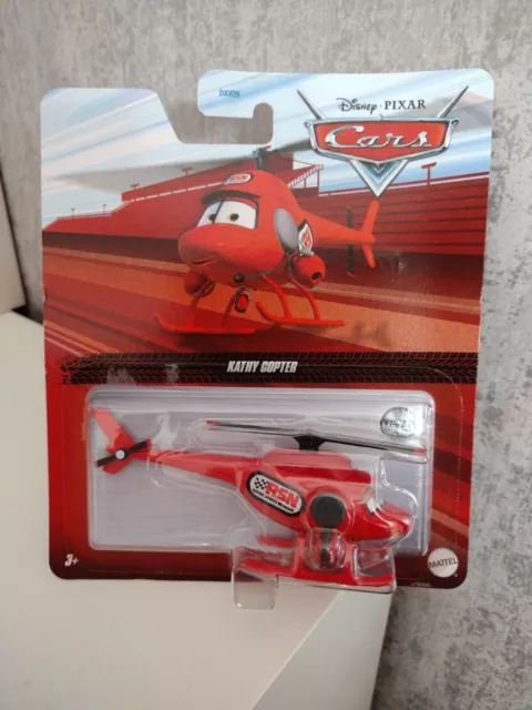 Disney Pixar Cars Movie Diecast Vehicle Helicopter Kathy Copter New Rare Mattel