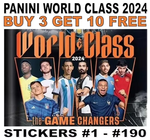 Panini World Class 2024 Sticker Collection #1 - #190 Brazil Germany Argentina