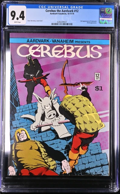 Cerebus The Aardvark #12 - Cgc 9.4 - Wp - Nm - Dave Sim
