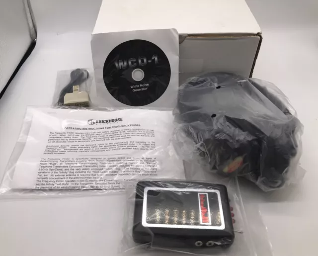 Brickhouse RF Frequency Finder Bugs-Cameras-GPS Detector-Detective-Never Used