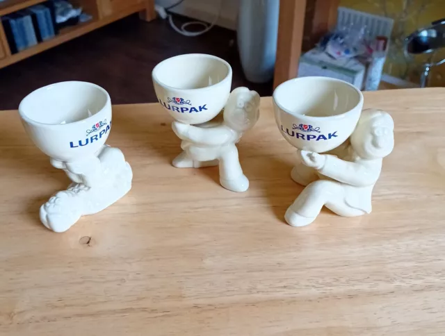 Vintage Lurpack Egg Cups