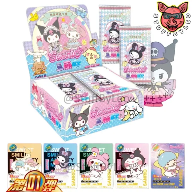 x1 Booster Pack Anime Hello Kitty Sanrio Sammelkarten Kuromi Spiel My Melody