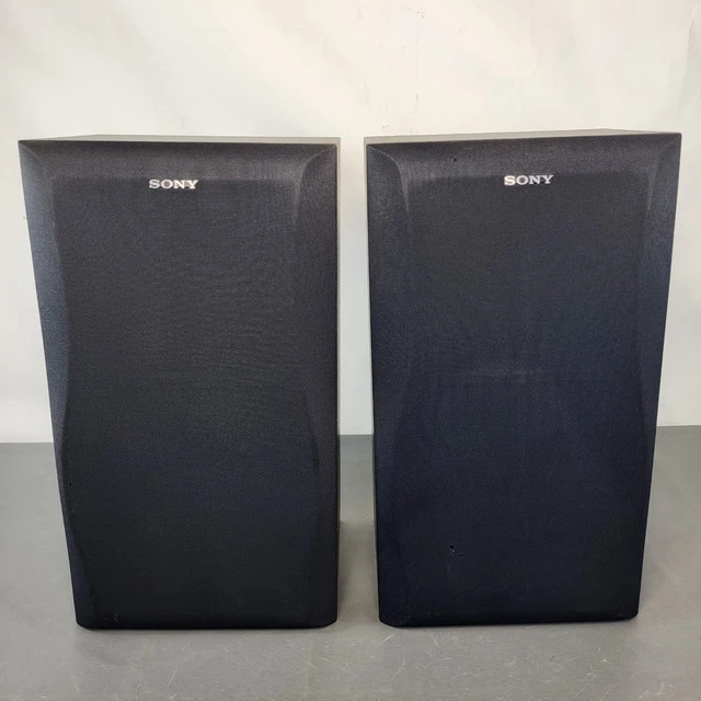 SONY SS A390 BOOKSHELF Speakers Pair Black Hi Fi Stereo System 6 Ohm sony-ss-a390-bookshelf-speakers-pair-black-hi-fi-stereo-system-6-ohm