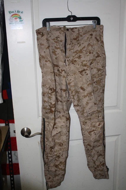 USMC Lightweight Exposure Pants Desert MARPAT GoreTex Trousers SMALL REGULAR F1