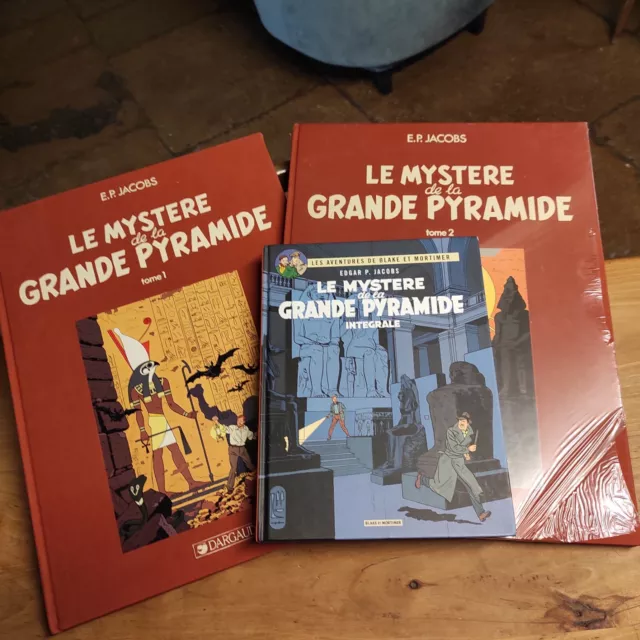 Le Mystère de la Grande Pyramide 1 et 2 grand format Blake Et Mortimer état neuf