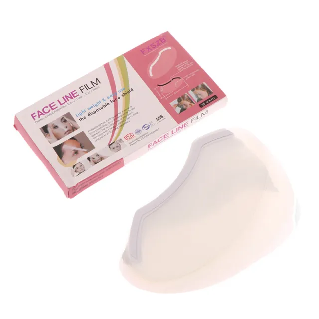 50pcs/box Hairdressing Eye Mask Transparent Eye Shield Kit Dye Perm Face Co-lk