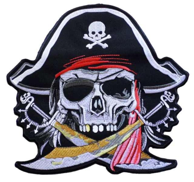 Ecusson patche dorsal dos grande taille PIRATE patch grand brodé backpatche