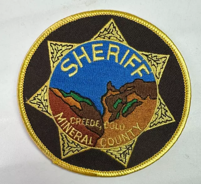 Mineral County Sheriff Creede Colorado CO Police Patch K4