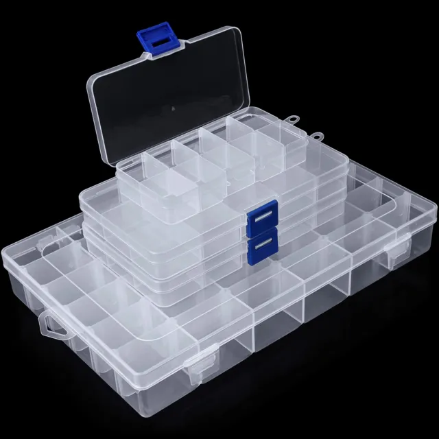 Cajas de clasificación Belle You 4 ud. para piezas pequeñas de plástico: pequeñas, medianas y