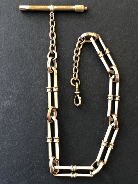 Chaîne De Montre à Gousset Plaqué Or – Chatelaine, Années 1920, Occasion Très Bon état