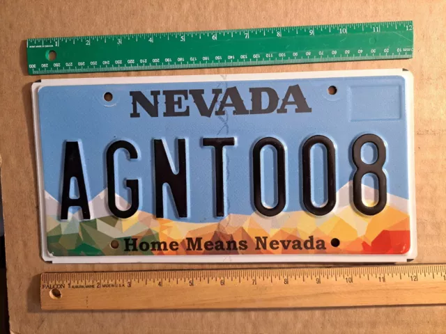 License Plate, Nevada, AGNT 008, Agent 008, (i.e. 1 better than Agent double o7)