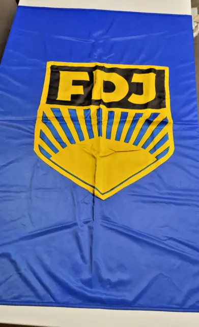 TOP Fahne Flagge FDJ DDR, Gr. 160 x 110 cm,  1A Zustand wie Neu, Dederon