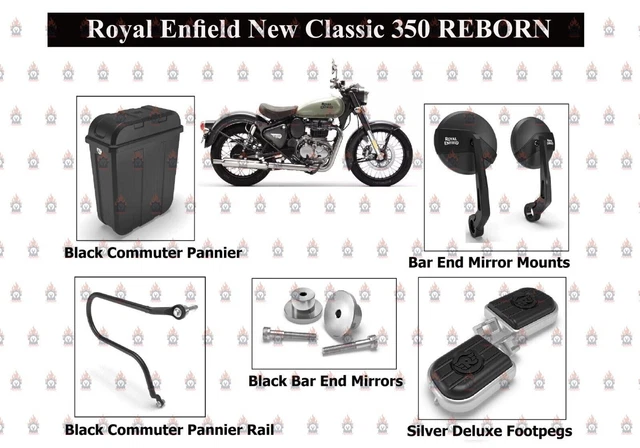 ROYAL ENFIELD NEW CLASSIC 350 REBORN HALCYON BLACK  Produktbild-Vorschau 3