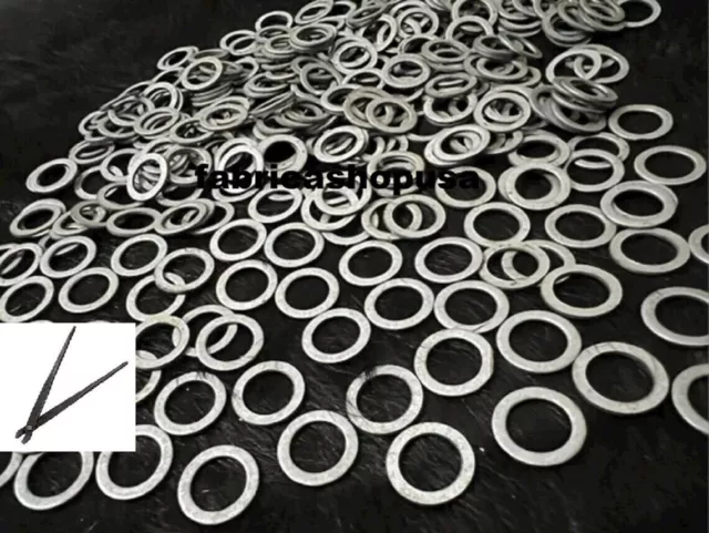 Chainmail Flat Rings with Round Riveted Chainmail Loose Rings Free Tools