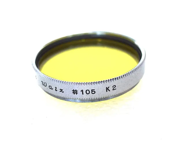 27mm Walz #105 K2 YELLOW Contrast Filter - PERFECT