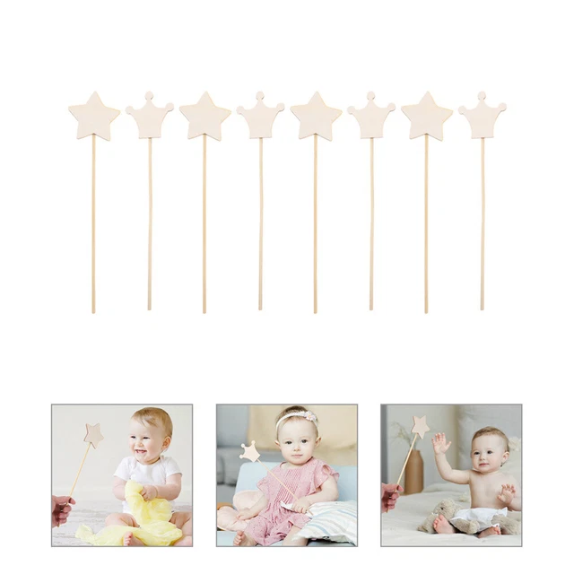 Angoily 3 Pièces Set De Bâtons En Bois Multifonctions Pour