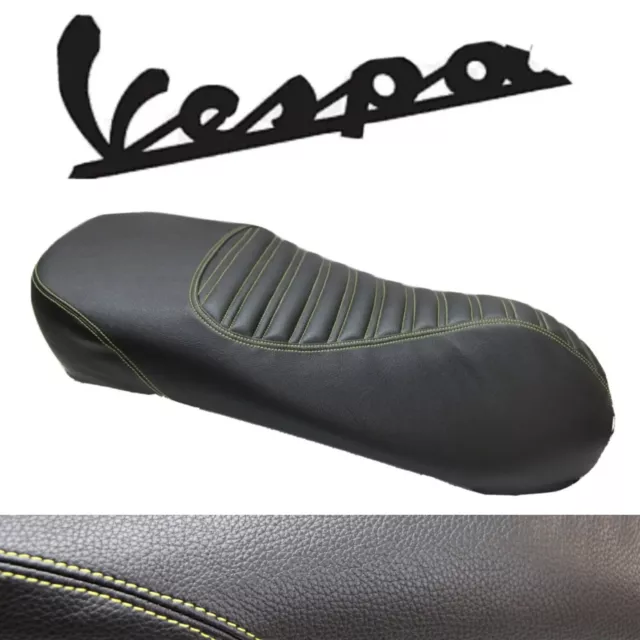 Sitzbezug für Vespa Piaggio GTS 125 150 300 2012-2018 Schwarz - Gelb