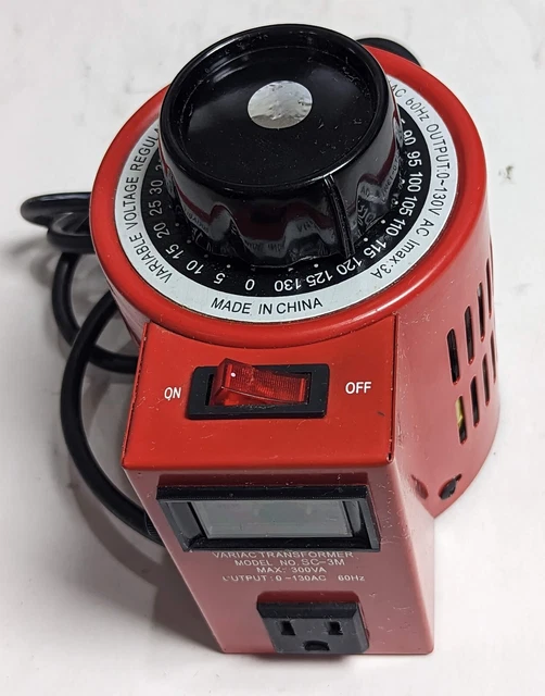 Variac Model SC-3M 300VA 0-130VAC 3A CLEAN & TESTED