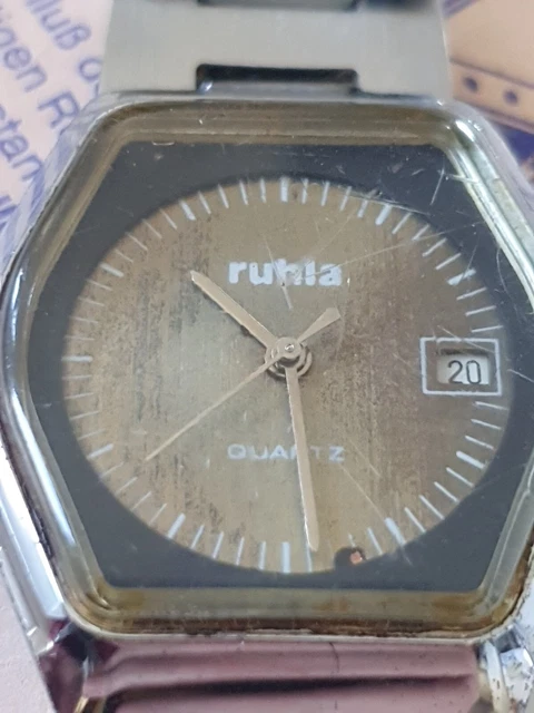 Ehrengeschenk Uhr ZK SED DDR Ruhla Kampftruppen 4