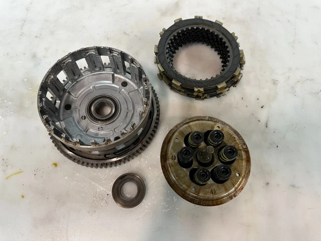 2012 11-15 Kawasaki NINJA ZX10R Clutch Basket Assembly Outer Hub Plates OEM