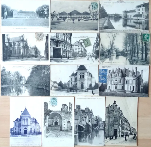 * LOIRET 45 * VILLES et VILLAGES - lot de 23 cartes postales anciennes