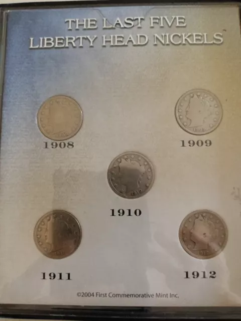 First Commemorative Mint Collection: The Last Five Liberty Head Nickels.