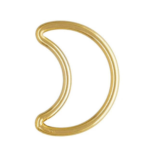 5pcs 14K Gold Filled Moon Closed Jump Rings for Celestial Necklace Bracelet