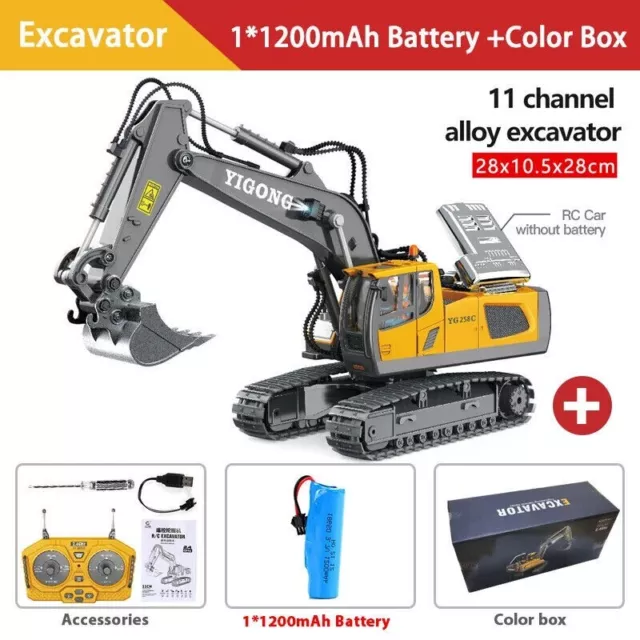 1:20Remote Control Excavator Digger Construction RC Truck Vehicle Toys Kids Gift