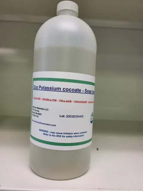 32oz Potassium cocoate, soap base