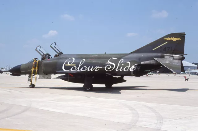 USAF F-4D Phantom 66-7471, Selfridge, 7.87, Colour Slide, Aviation Aircraft