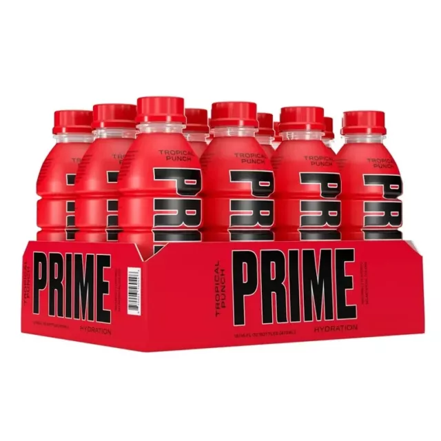 PRIME Hydration Drink TROPICAL PUNCH di Paul Logan & KSI I USA IMPORT 500 ml