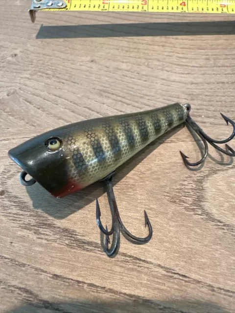 Creek Chub Plunker Glass Eye Wood Topwater Fishing Lure Pikie Scale #5900