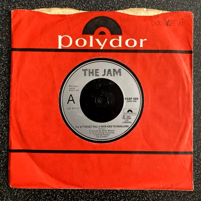 The Jam - The Bitterest Pill ( I Ever Had To Swallow ) 7" Vinyl (Ex)