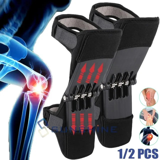Non-slip Joint Support Knee Booster Lift Squat Knee Pads Powerful Rebound Spring