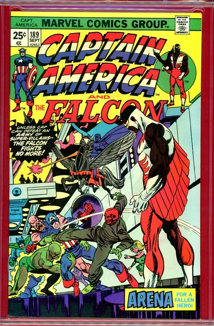 Captain America #189 CGC GRADED 9.4 - Red Skull c/s - 3rd highest graded- Kane-c 2