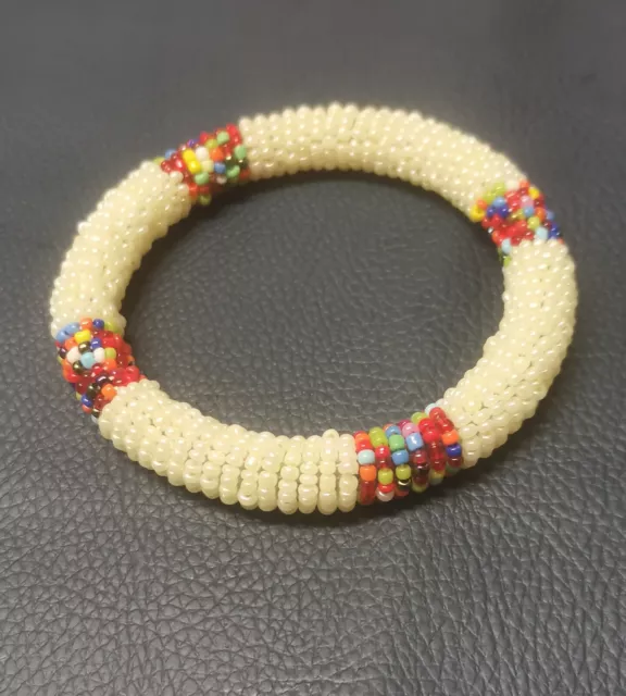 1 X African Ethnic Masai Bead Bangle Bracelet Jewellery Fairtrade Craft Gift UK